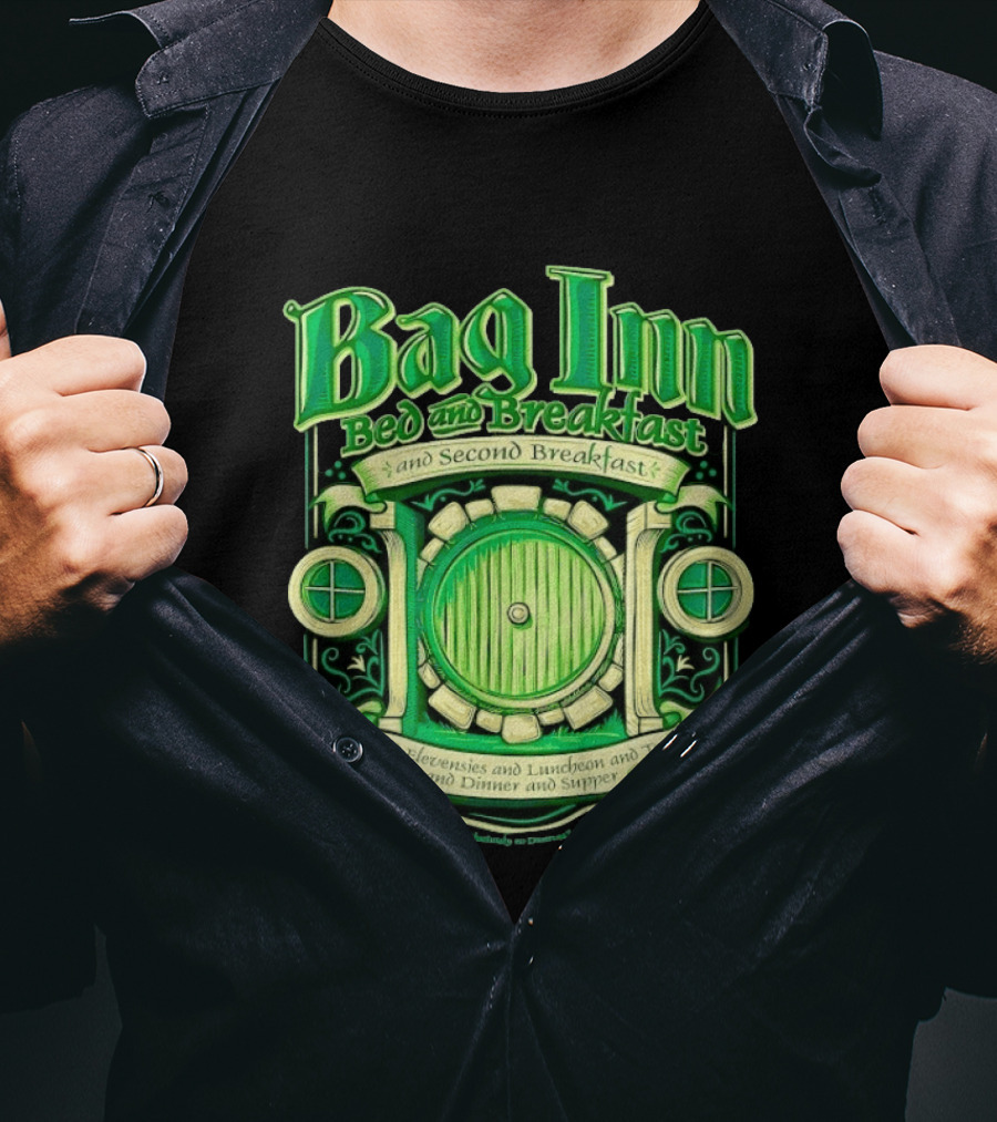 Bag Inn Bed And Breakfast Second Breakfast Elevensies Luncheon Tea Dinner Supper T-Shirt