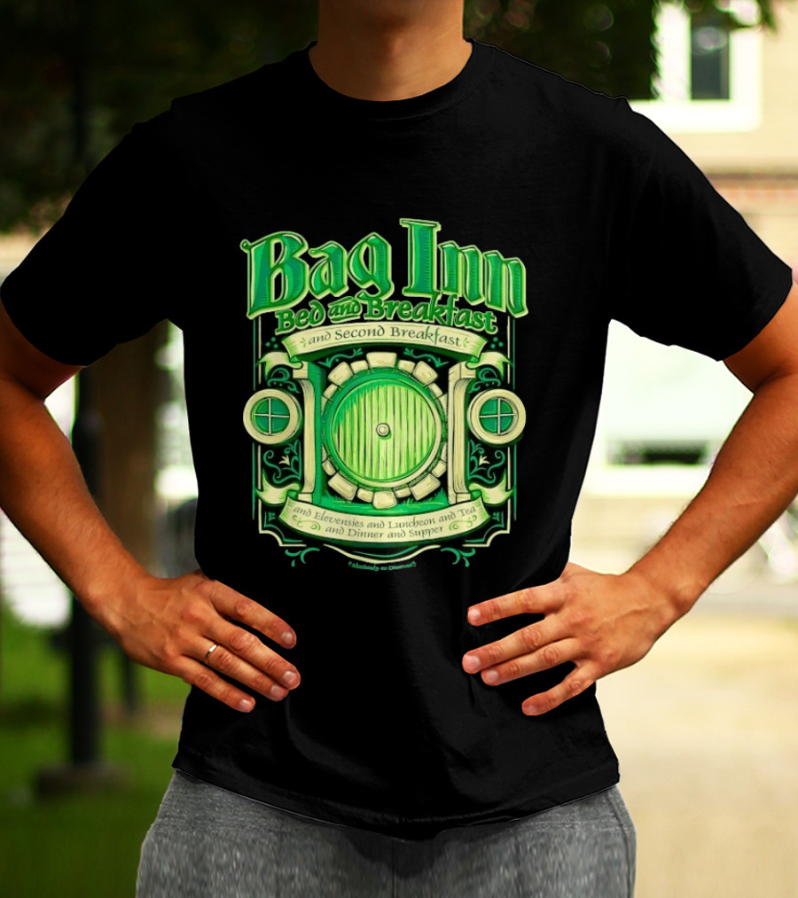 Bag Inn Bed And Breakfast Second Breakfast Elevensies Luncheon Tea Dinner Supper T-Shirt