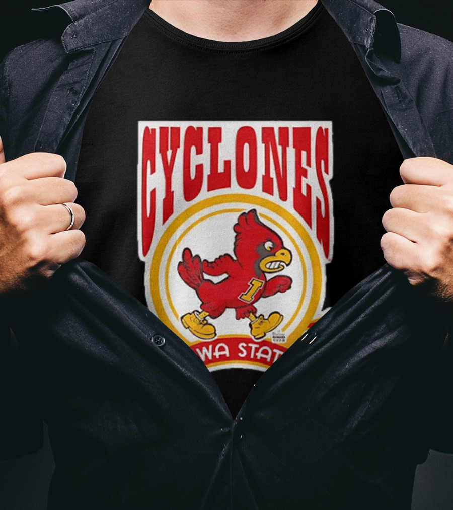 Iowa State Cyclones NCAA 1978 Mascot Bird T-Shirt