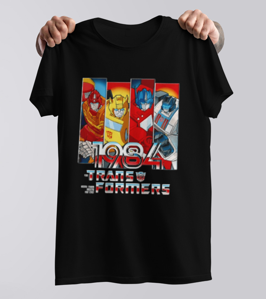 Transformers 1984 Hot Rod Bumblebee Optimus Prime Prowl Classic Characters T-Shirt