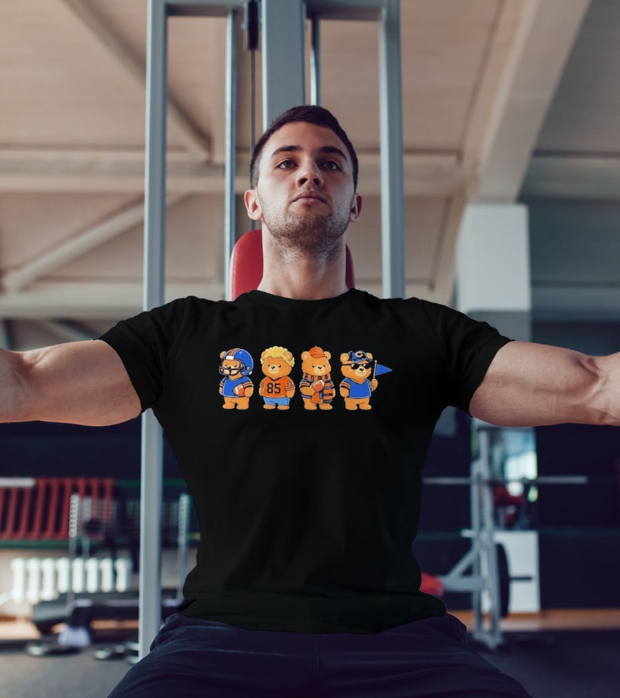 Chicago Bears Teddy Bears Football Team Merchandise T-Shirt