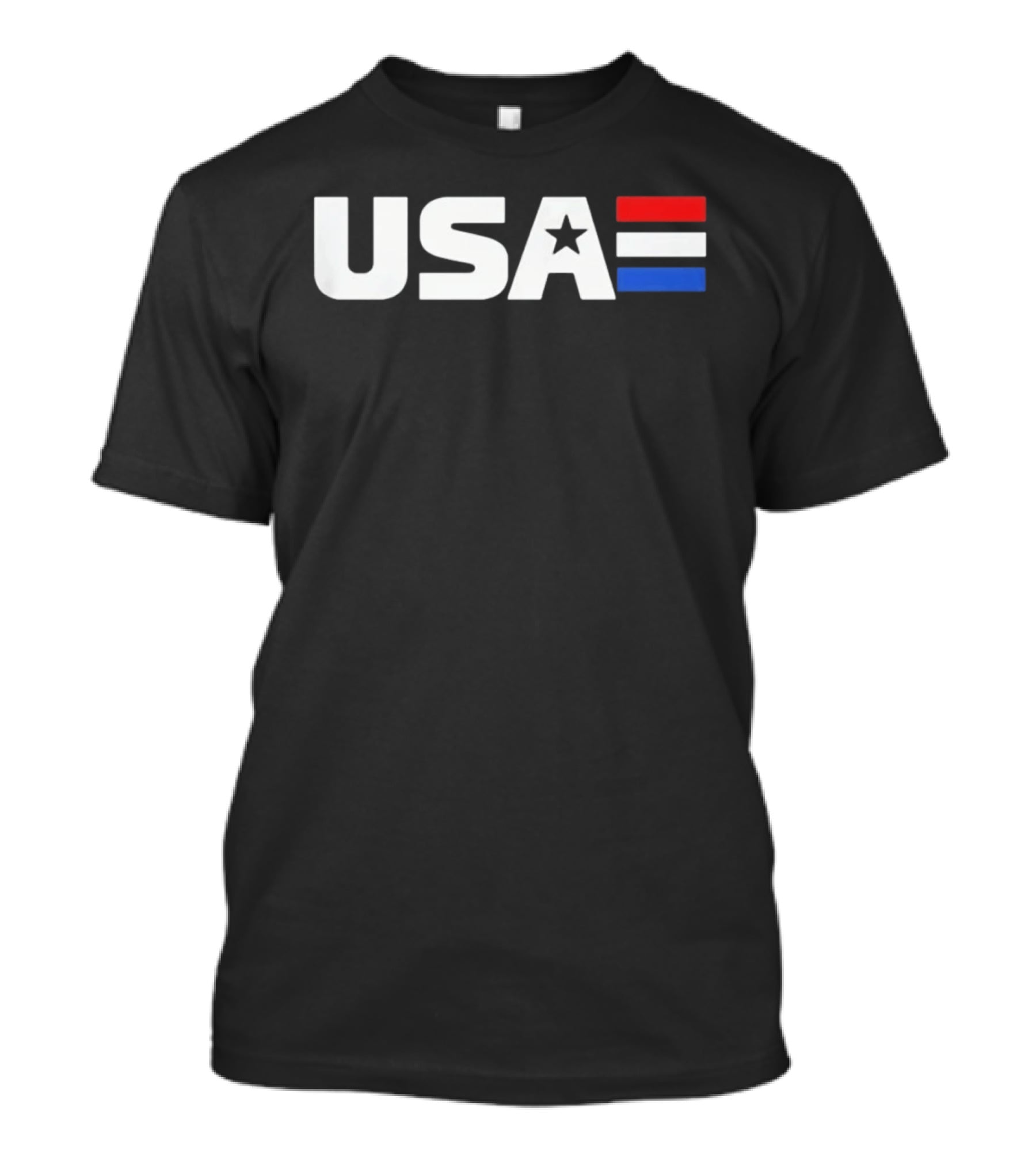 USA Star Stripes Red White And Blue Patriotic T-Shirt