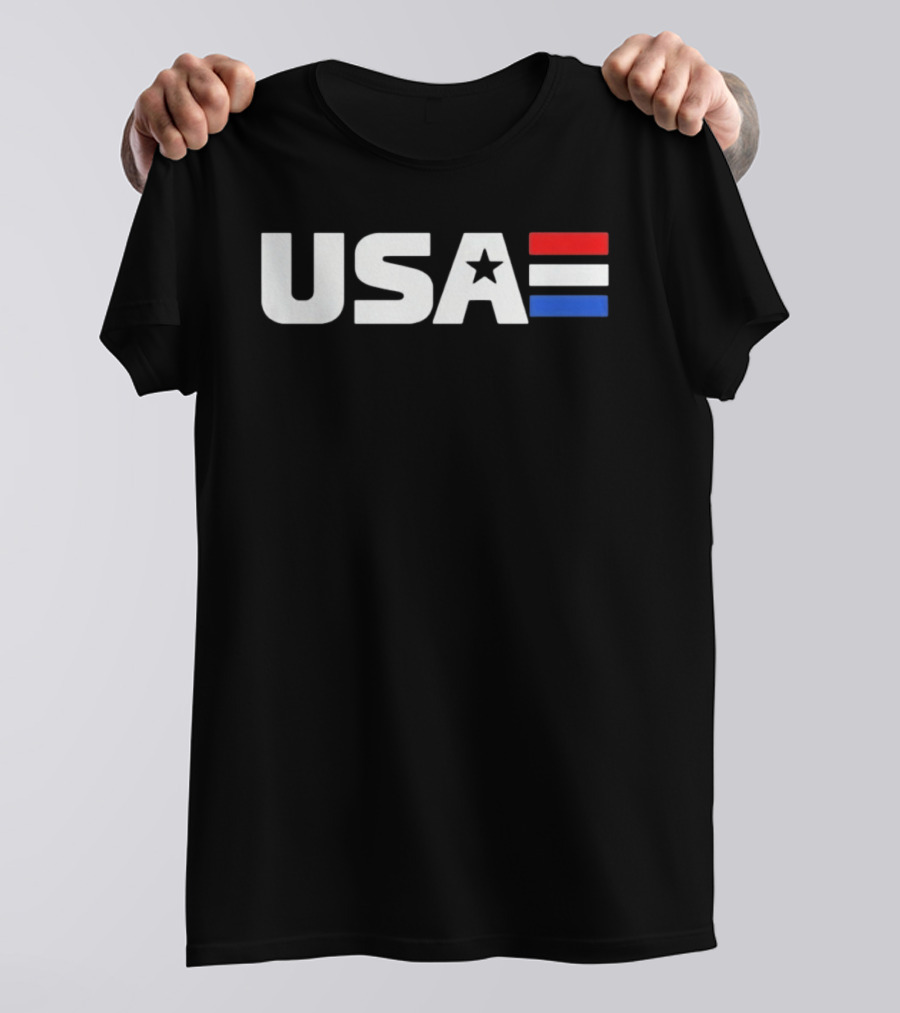 USA Star Stripes Red White And Blue Patriotic T-Shirt
