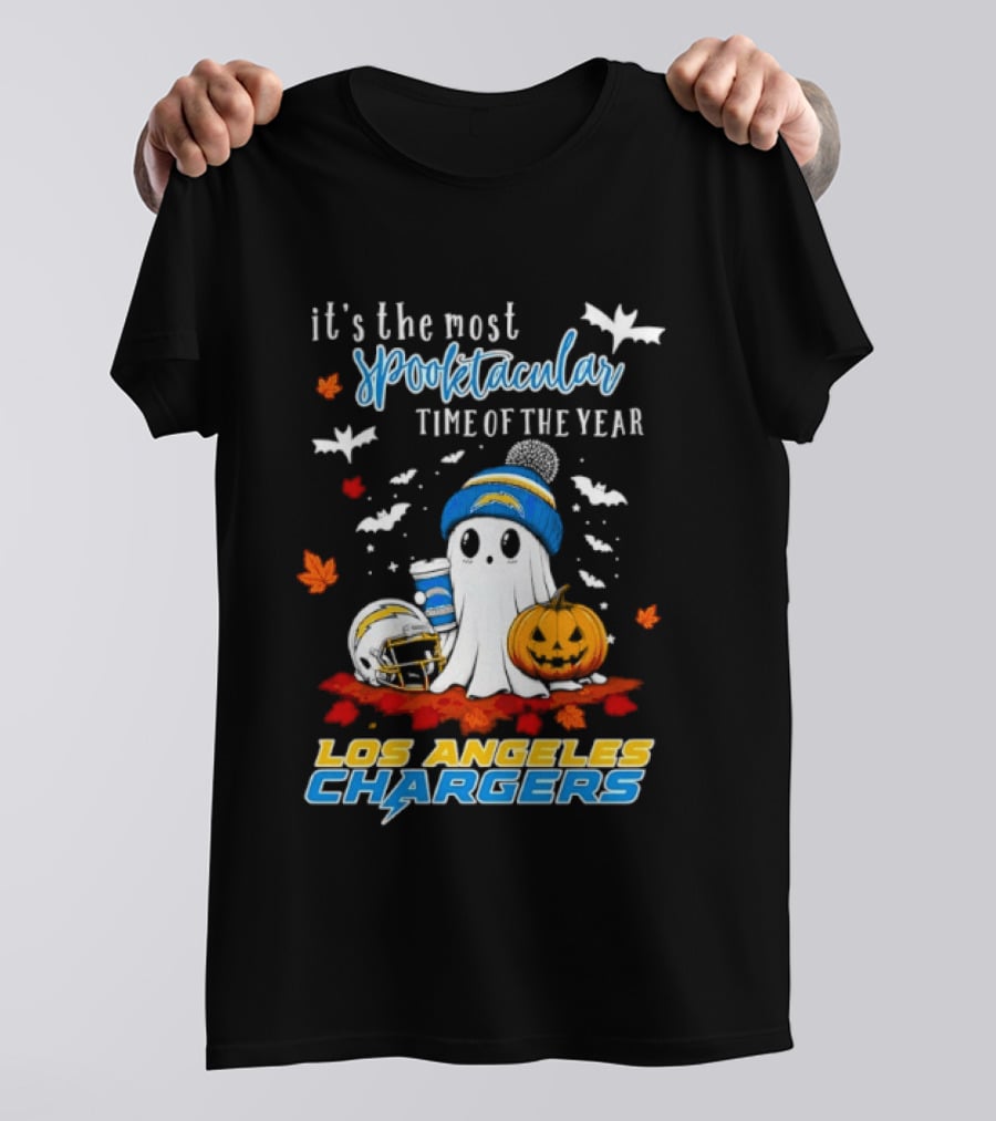 Los Angeles Chargers Most Spooktacular Time Ghost Halloween Football T-Shirt