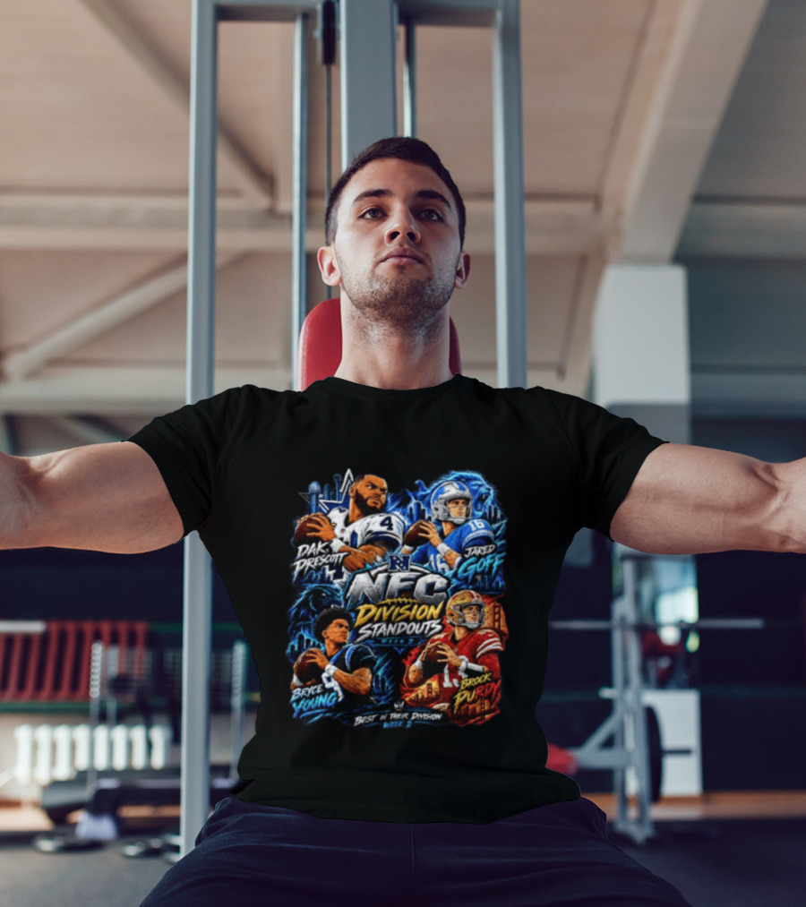 Dak Prescott Jared Goff Bryce Young Brock Purdy NFC Division Standouts Best In Their Division T-Shirt