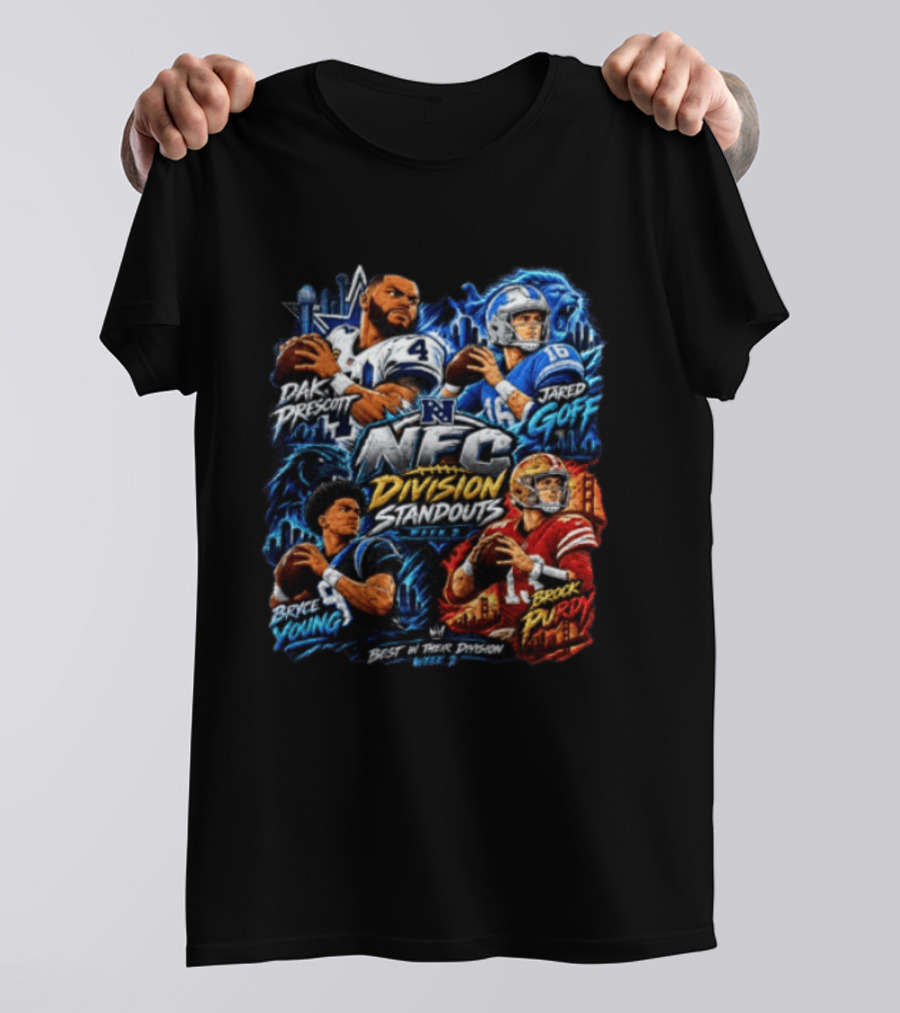 Dak Prescott Jared Goff Bryce Young Brock Purdy NFC Division Standouts Best In Their Division T-Shirt