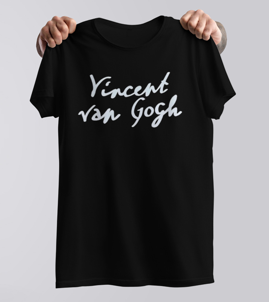 Vincent Van Gogh Artist Painter Post Impressionism Handwritten Signature T-Shirt