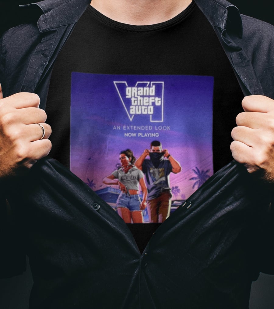 Grand Theft Auto VI Lucia Jason An Extended Look Now Playing T-Shirt