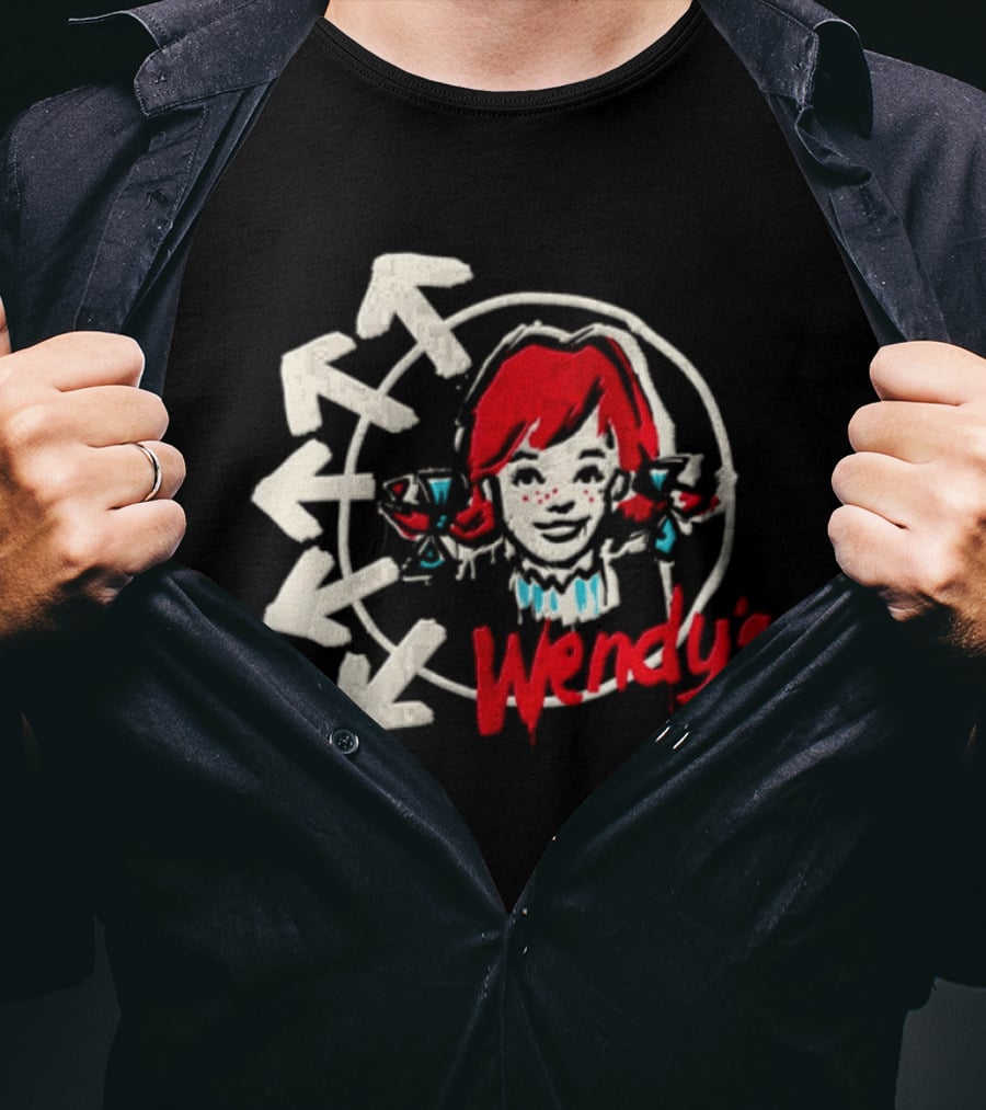Wendy's Songs To Listen To In A Parking Lot Two Sided Bow Arrows T-Shirt
