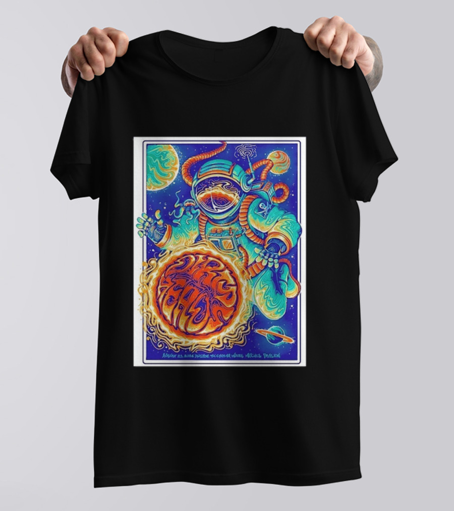 Dip Heads Astronaut Space Art August 23 2026 Houston TX Cynthia Woods Mitchell Pavilion T-Shirt