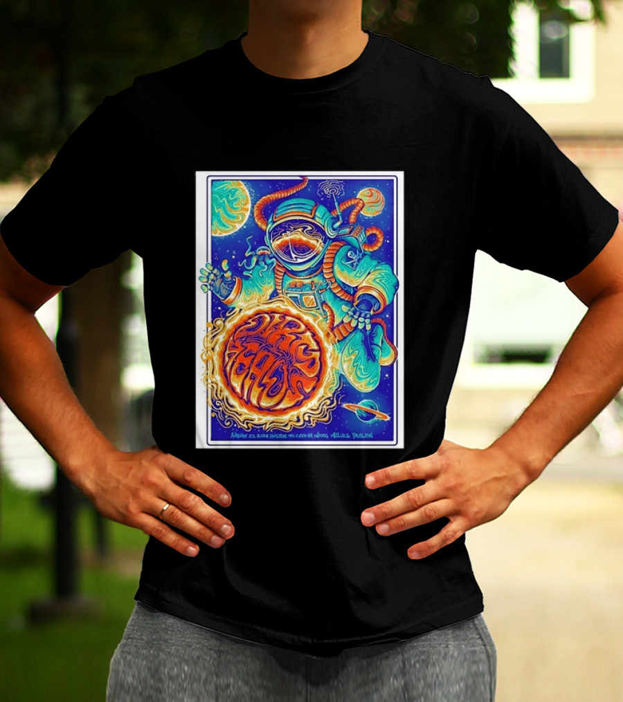 Dip Heads Astronaut Space Art August 23 2026 Houston TX Cynthia Woods Mitchell Pavilion T-Shirt