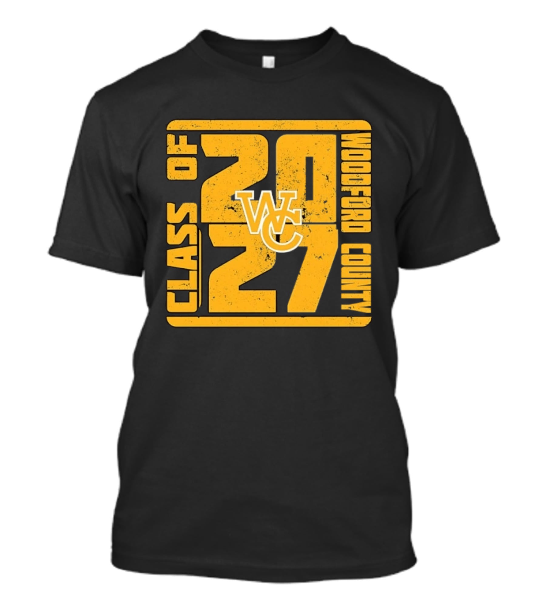 Distressed WC Class Of 2027 Woodford County T-Shirt