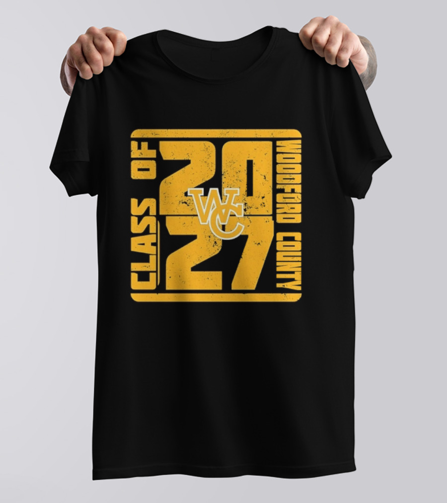 Distressed WC Class Of 2027 Woodford County T-Shirt