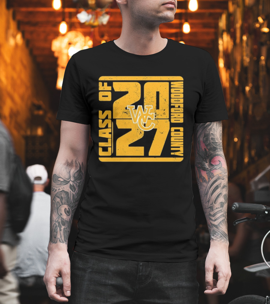 Distressed WC Class Of 2027 Woodford County T-Shirt