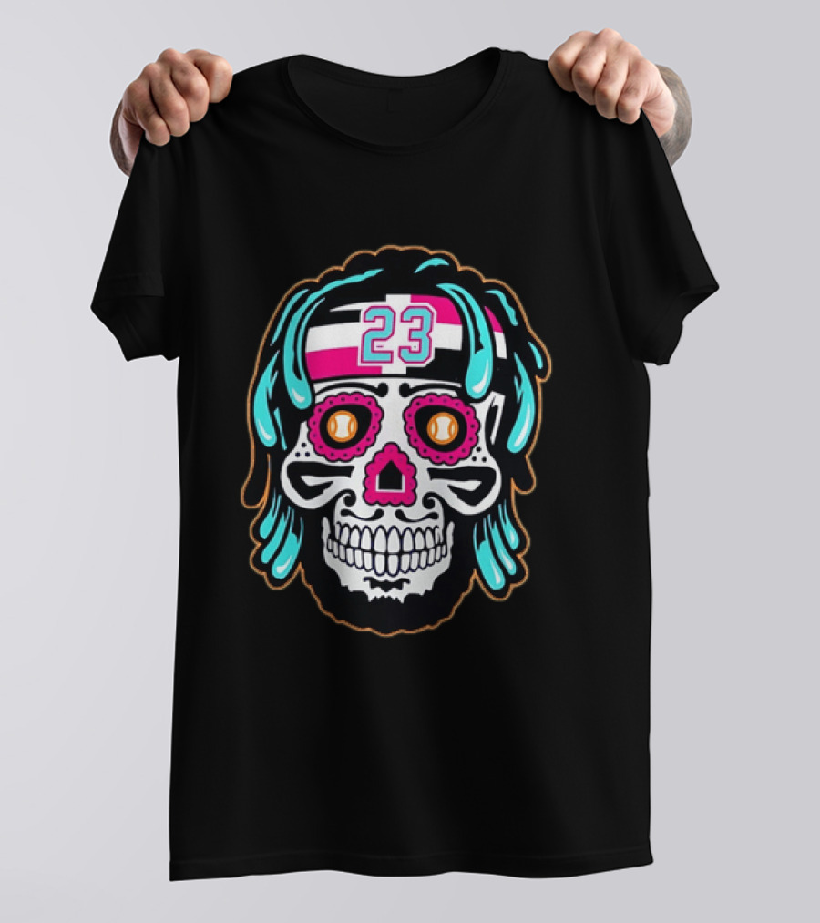 Fernando Tatis Jr. Number 23 San Diego Padres Sugar Skull T-Shirt