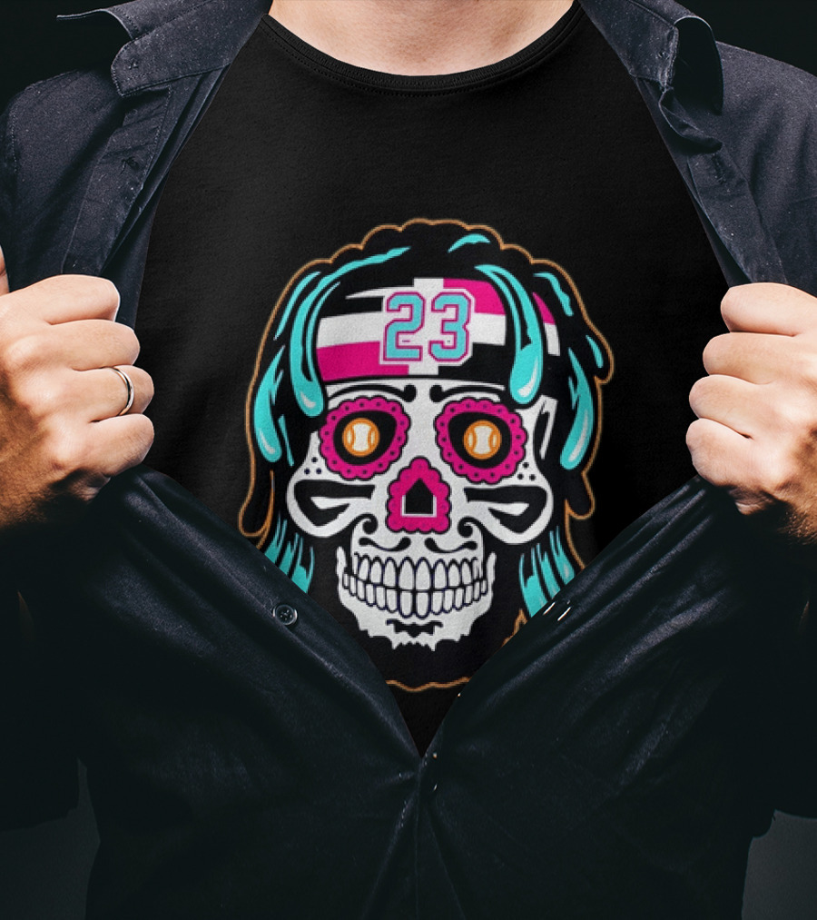 Fernando Tatis Jr. Number 23 San Diego Padres Sugar Skull T-Shirt