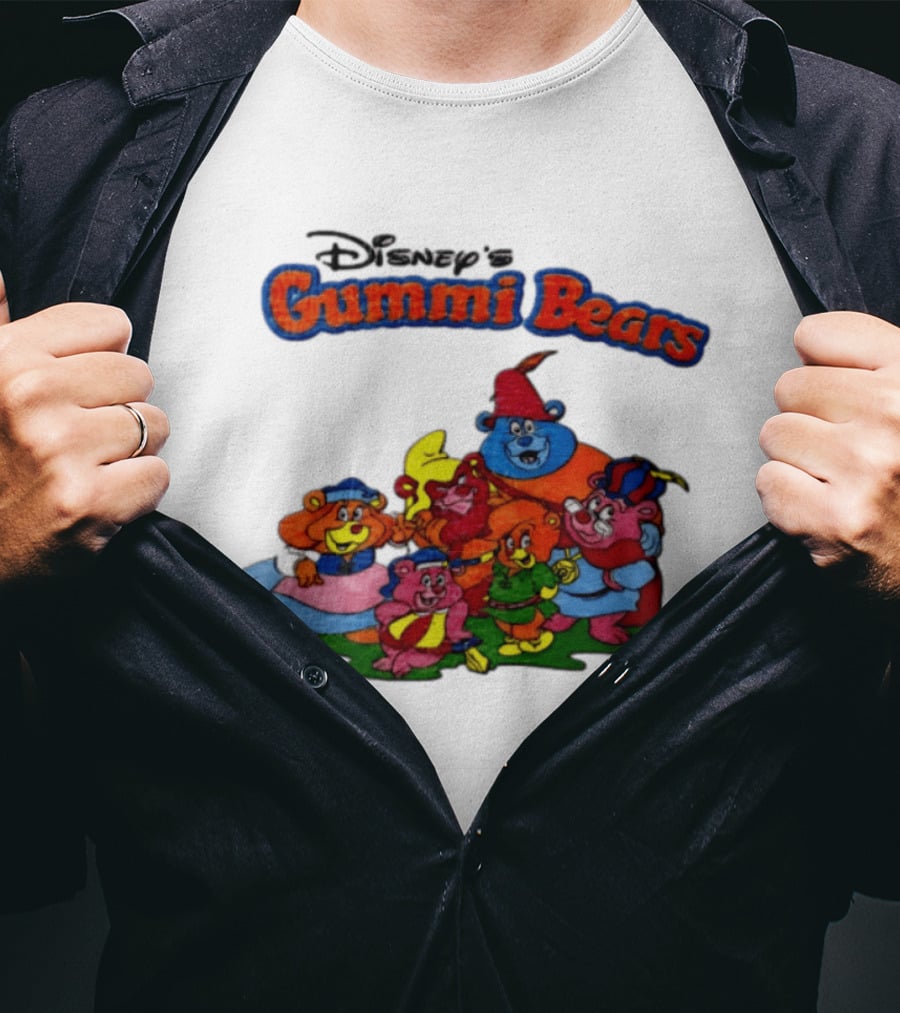 Disney's Gummi Bears 1985 Colorful Group Of Five Characters T-Shirt