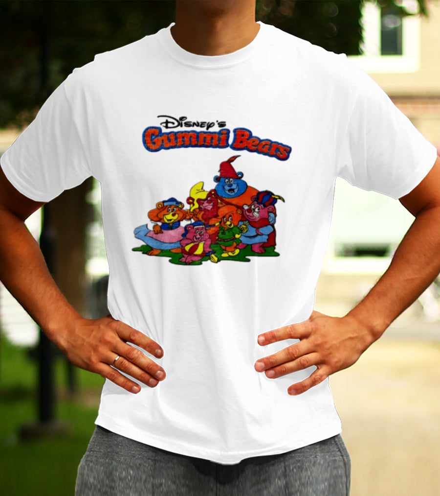 Disney's Gummi Bears 1985 Colorful Group Of Five Characters T-Shirt