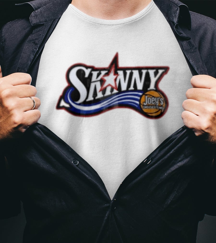 Skinny Joey's Cheesesteaks Basketball Star Wave T-Shirt