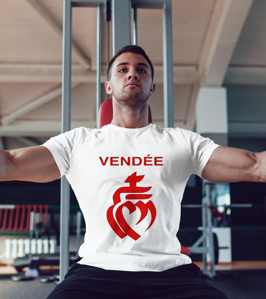 Vendée Sacred Heart Emblem France T-Shirt