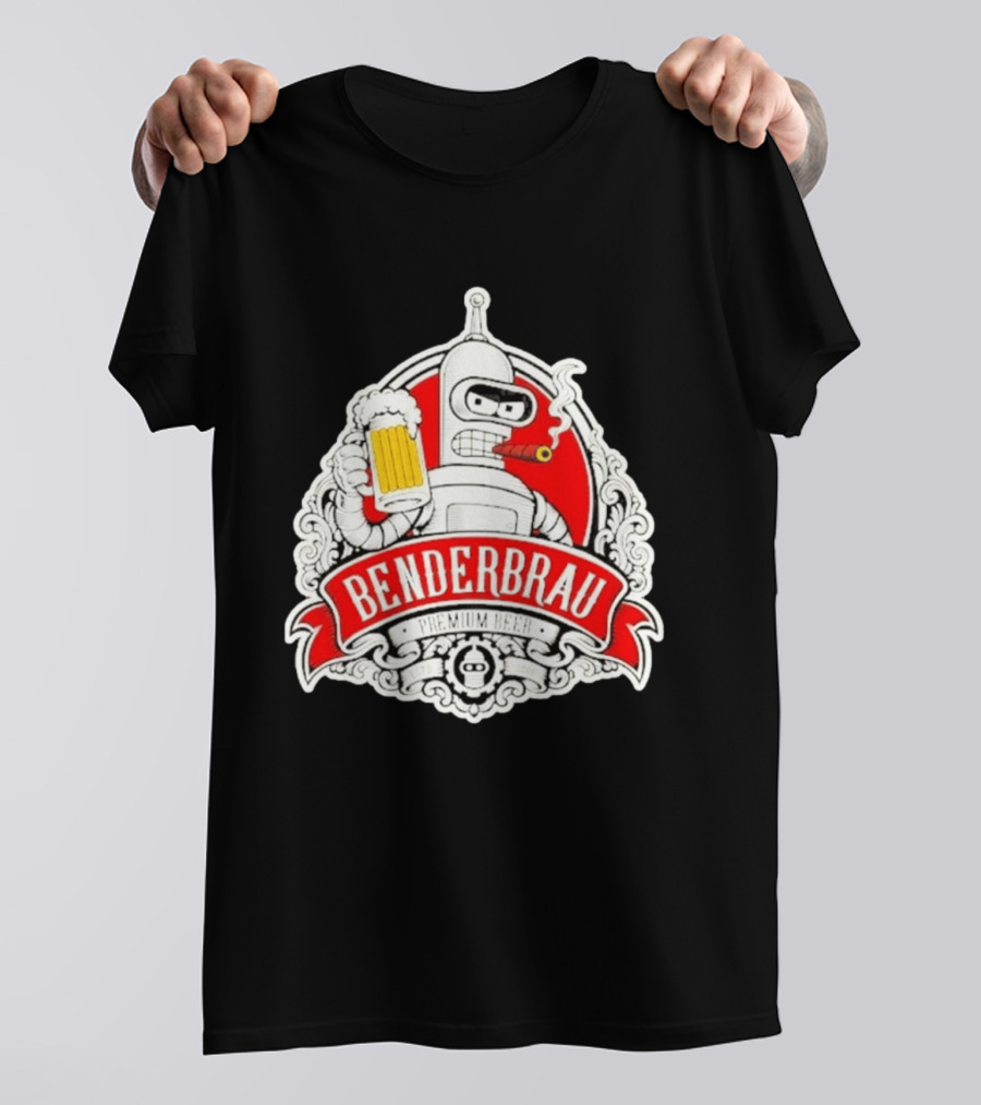 Benderbrau Premium Beer Futurama Bender T-Shirt