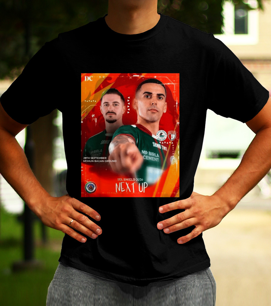 IFA Shield 2026 Mohun Bagan Super Giant Vs NorthEast United FC 29th September Mohun Bagan Ground T-Shirt