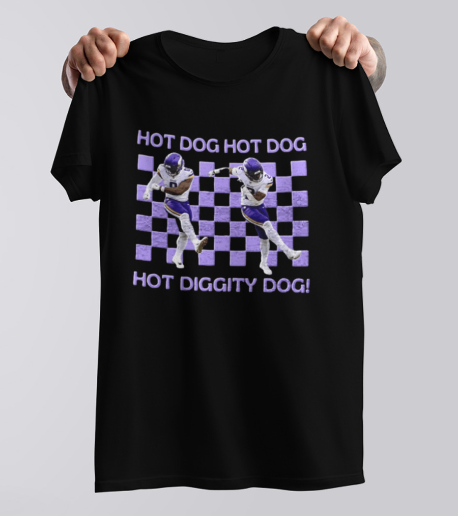 Hot Dog Hot Dog Hot Diggity Dog Minnesota Vikings Dance Isaiah Rodgers T-Shirt