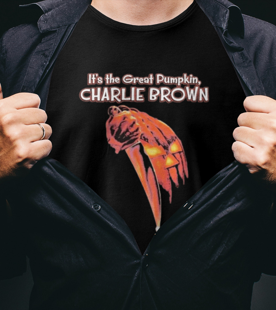 It's The Great Pumpkin Charlie Brown Horror Slasher T-Shirt