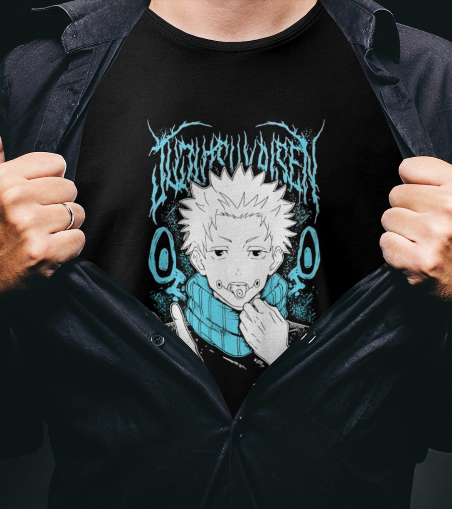 Jujutsu Kaisen Yuji Itadori Anime Manga Peace Sign T-Shirt