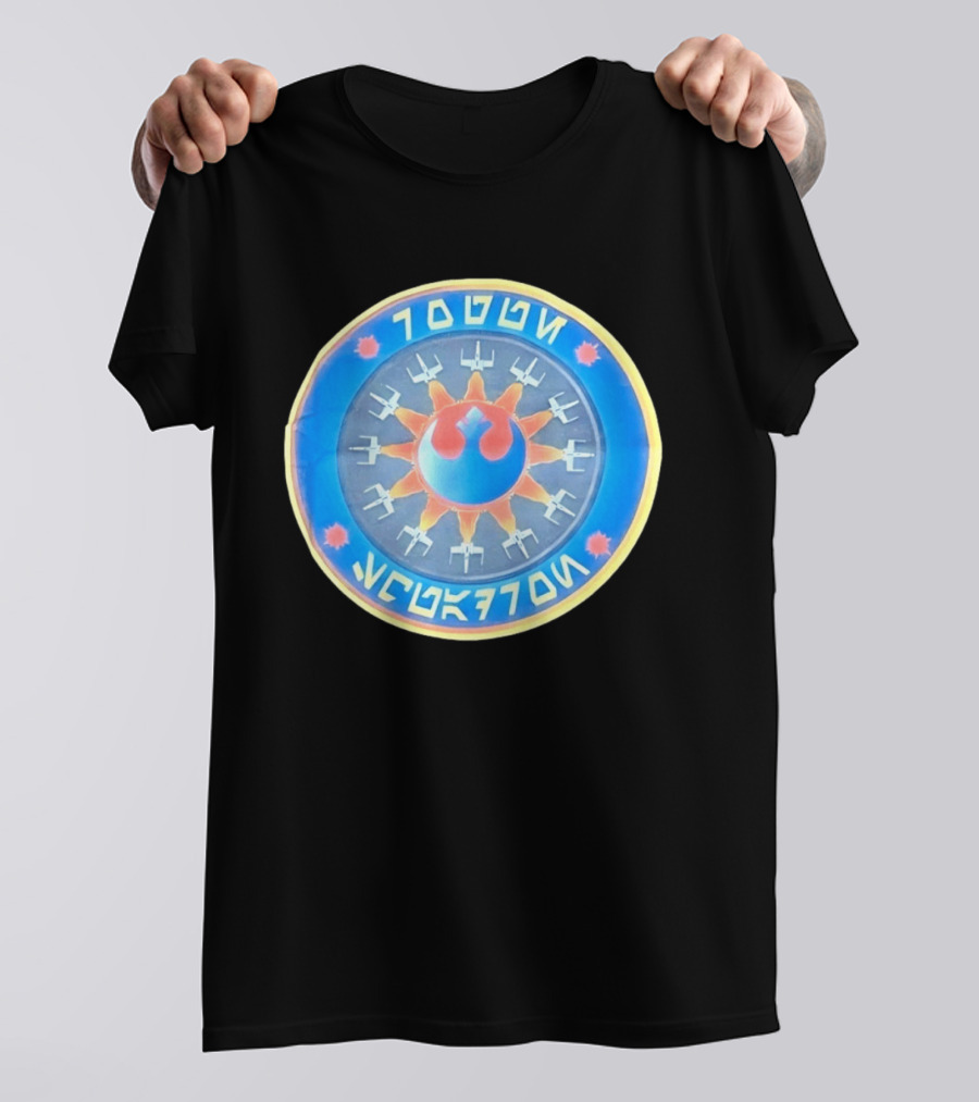 Star Wars Rogue Squadron Rebel Alliance Aurebesh X Wing T-Shirt