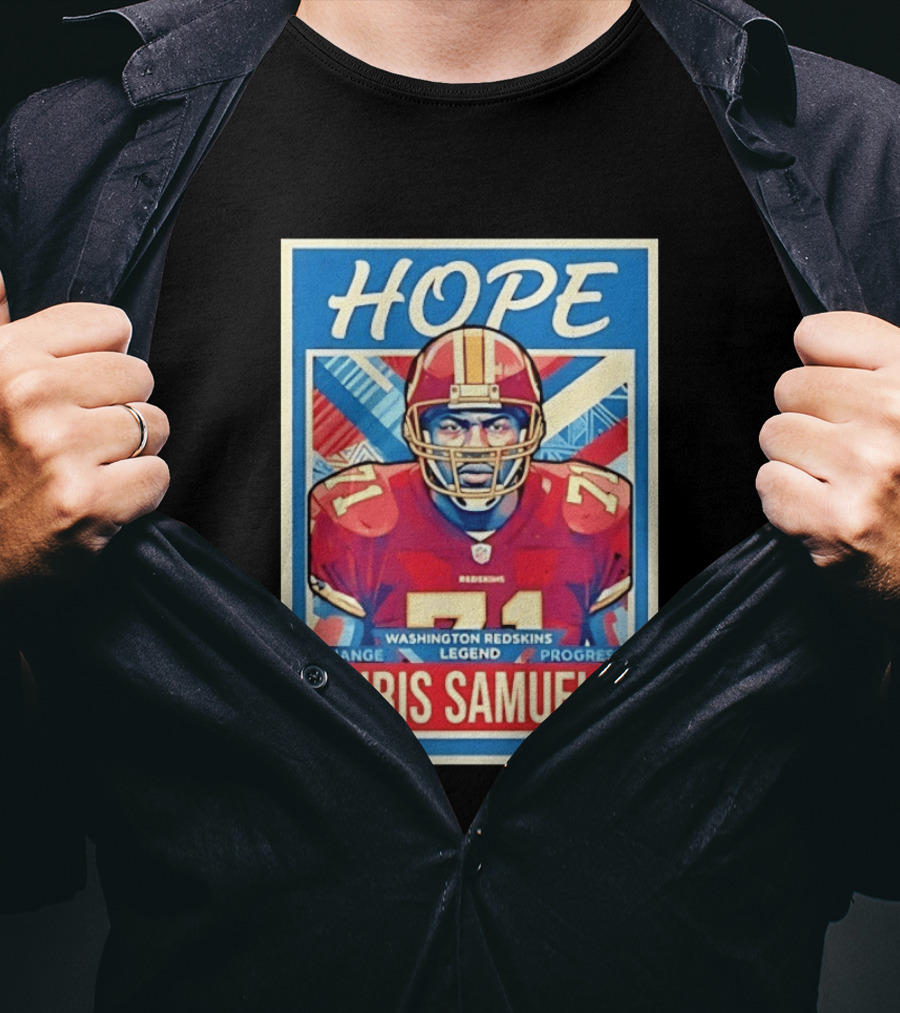 HOPE Chris Samuels Washington Redskins Legend Progress Change T-Shirt