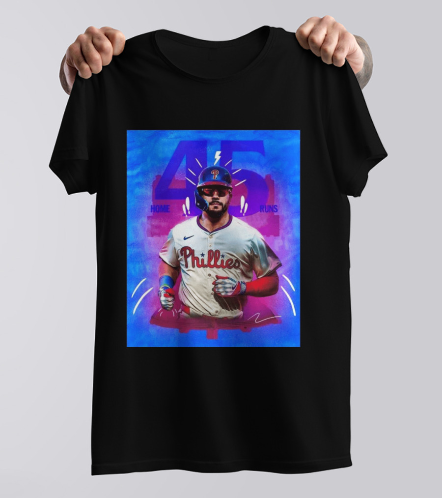 Kyle Schwarber 45 Home Runs Phillies MLB Leaderboard Season T-Shirt
