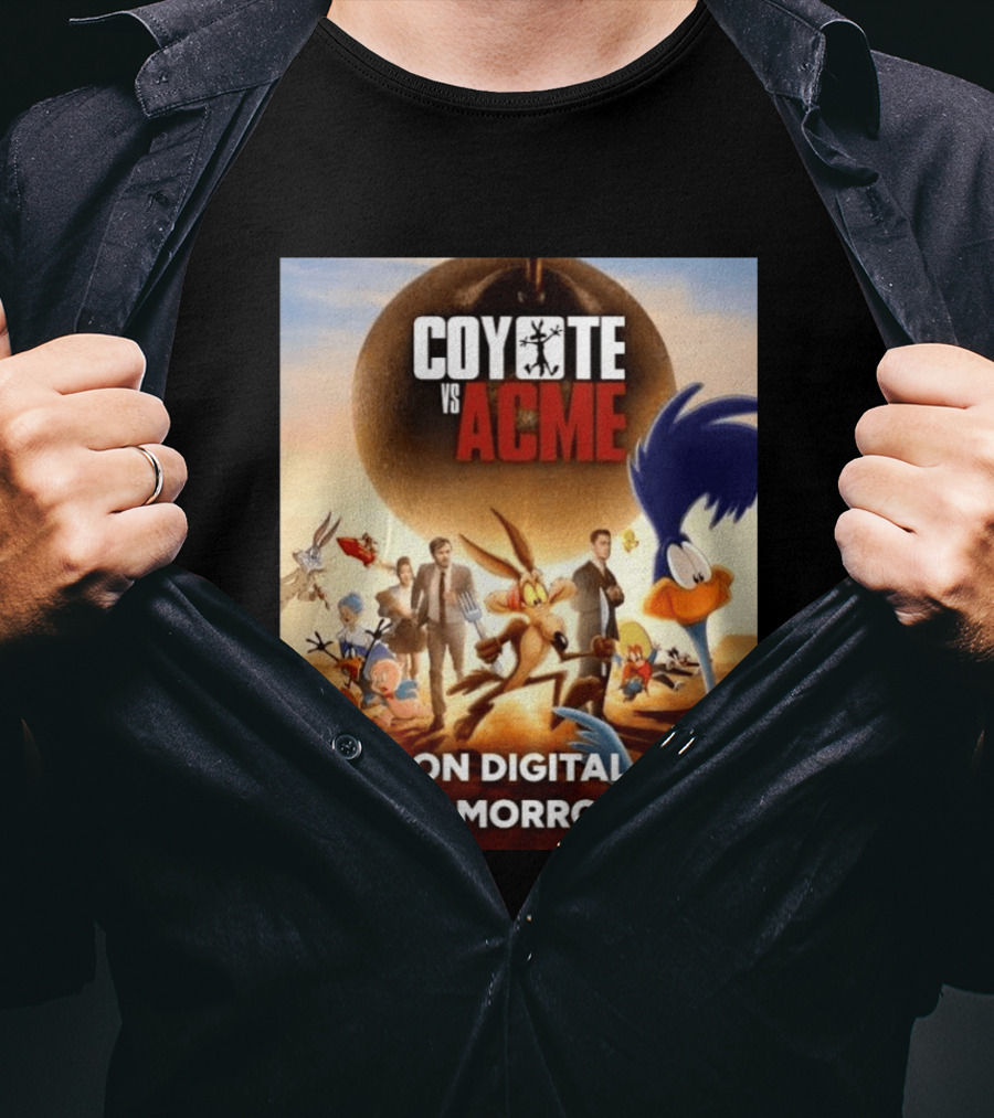 Coyote Vs Acme Digital Release Featuring Iconic Looney Tunes Characters T-Shirt