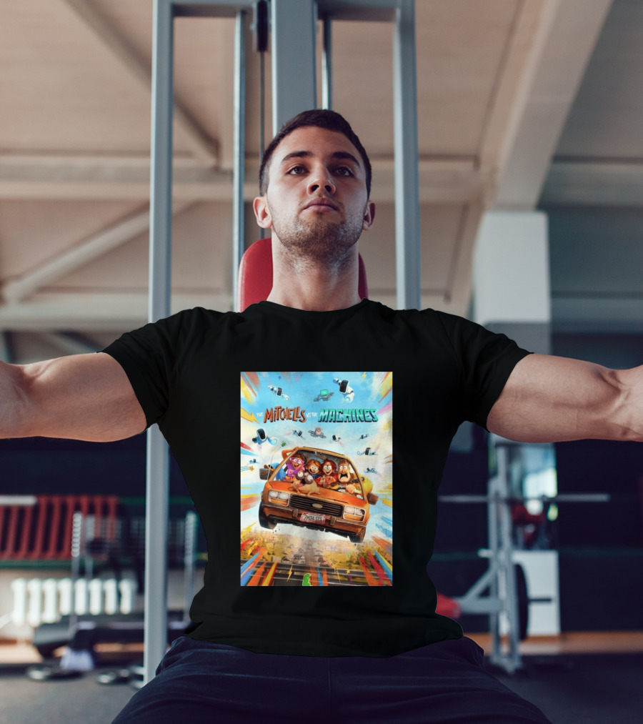 The Mitchells Vs The Machines Animated Family Adventure Robot Chaos T-Shirt