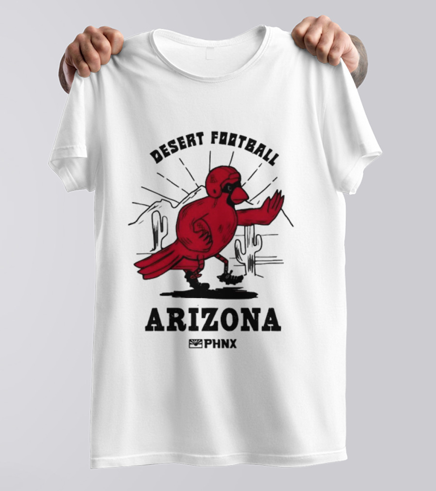 Arizona Desert Football PHNX Bird Cactus Sports T-Shirt