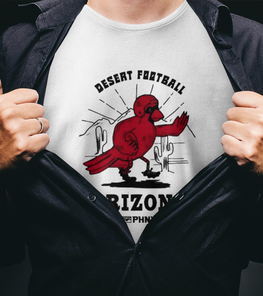 Arizona Desert Football PHNX Bird Cactus Sports T-Shirt