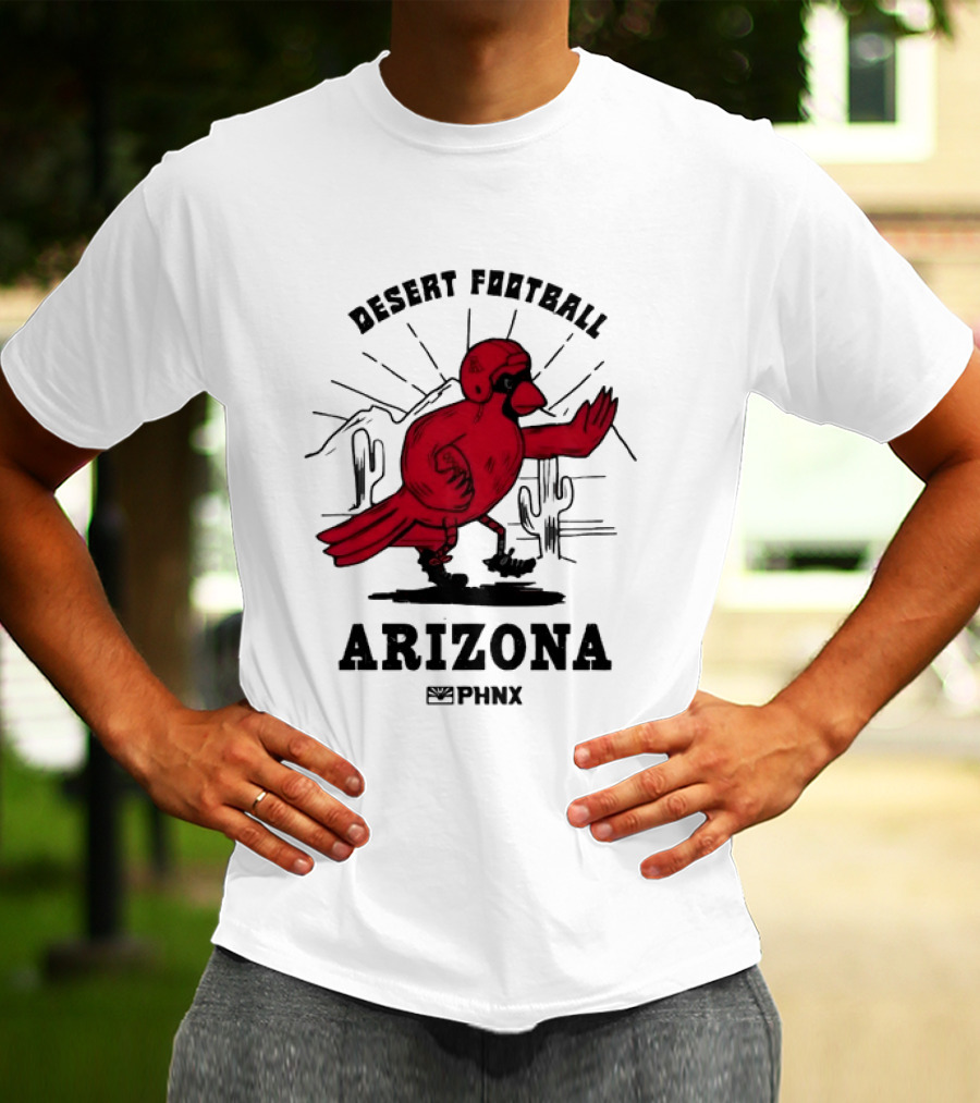 Arizona Desert Football PHNX Bird Cactus Sports T-Shirt