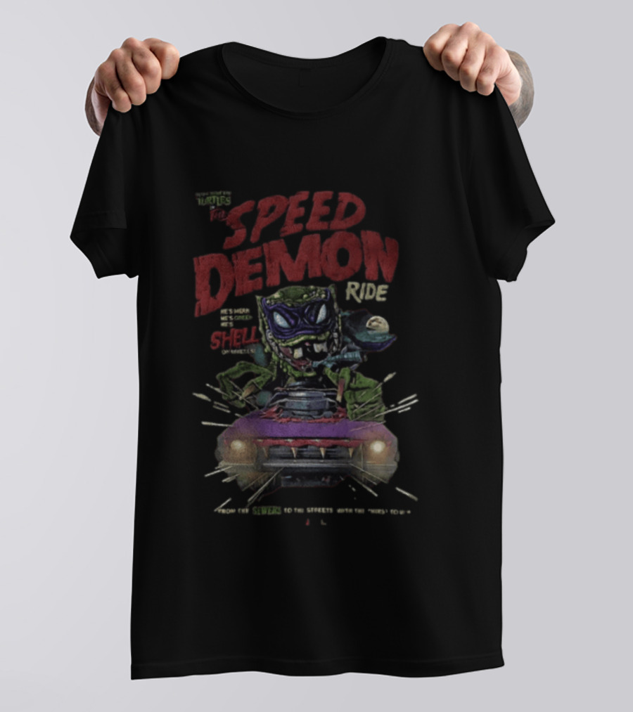 Welcome To The Speed Demon Ride Shell Daredevil Thrills T-Shirt