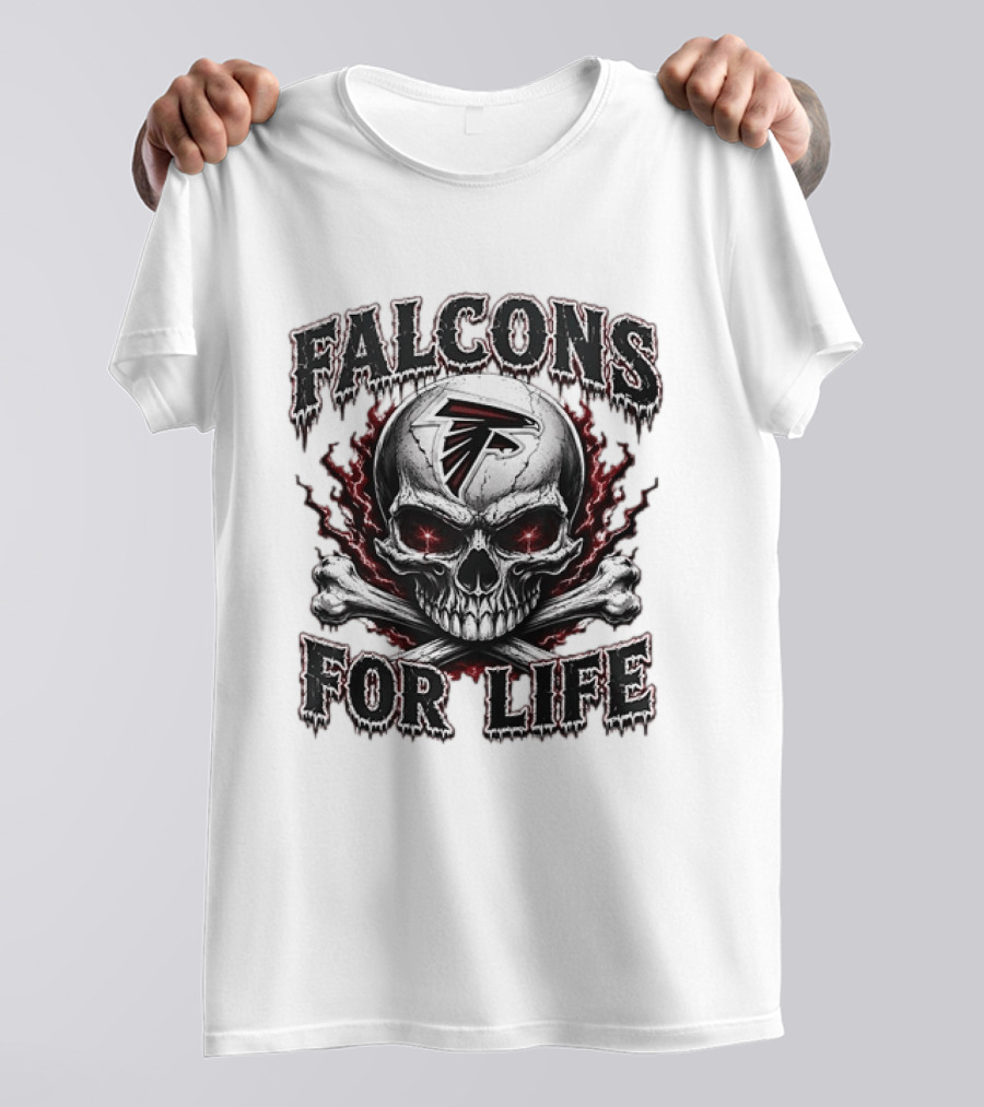 Falcons For Life Skull X Atlanta T-Shirt
