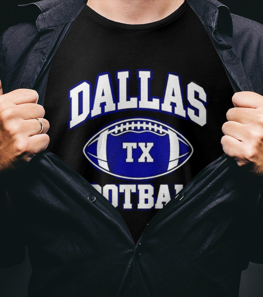Dallas TX Football Texas Football F Dallas Texas Football T-Shirt