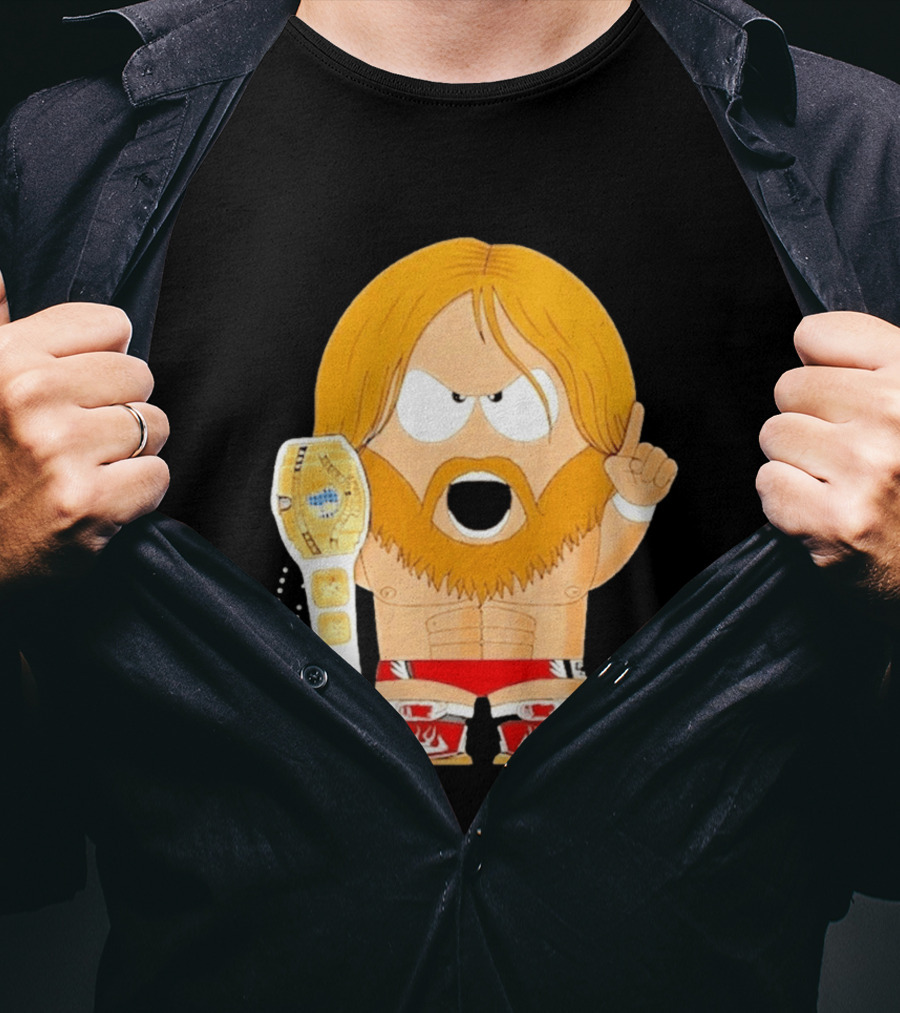 Daniel Bryan Parody Cartoon WWE Champion Belt T-Shirt