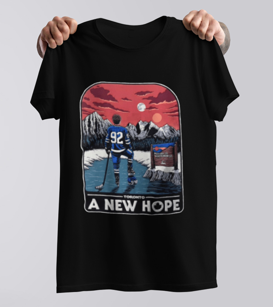 Toronto A New Hope 92 NHL Hockey Sunset Mountain Scene T-Shirt