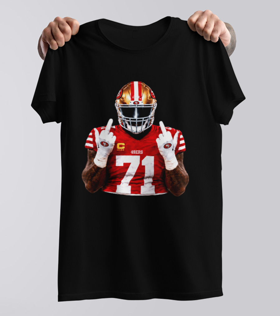Trent Williams San Francisco 49ers 71 Middle Finger Gesture NFL T-Shirt