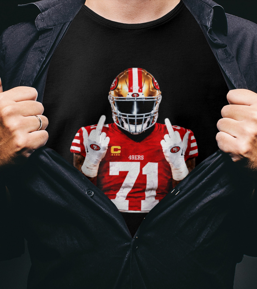 Trent Williams San Francisco 49ers 71 Middle Finger Gesture NFL T-Shirt