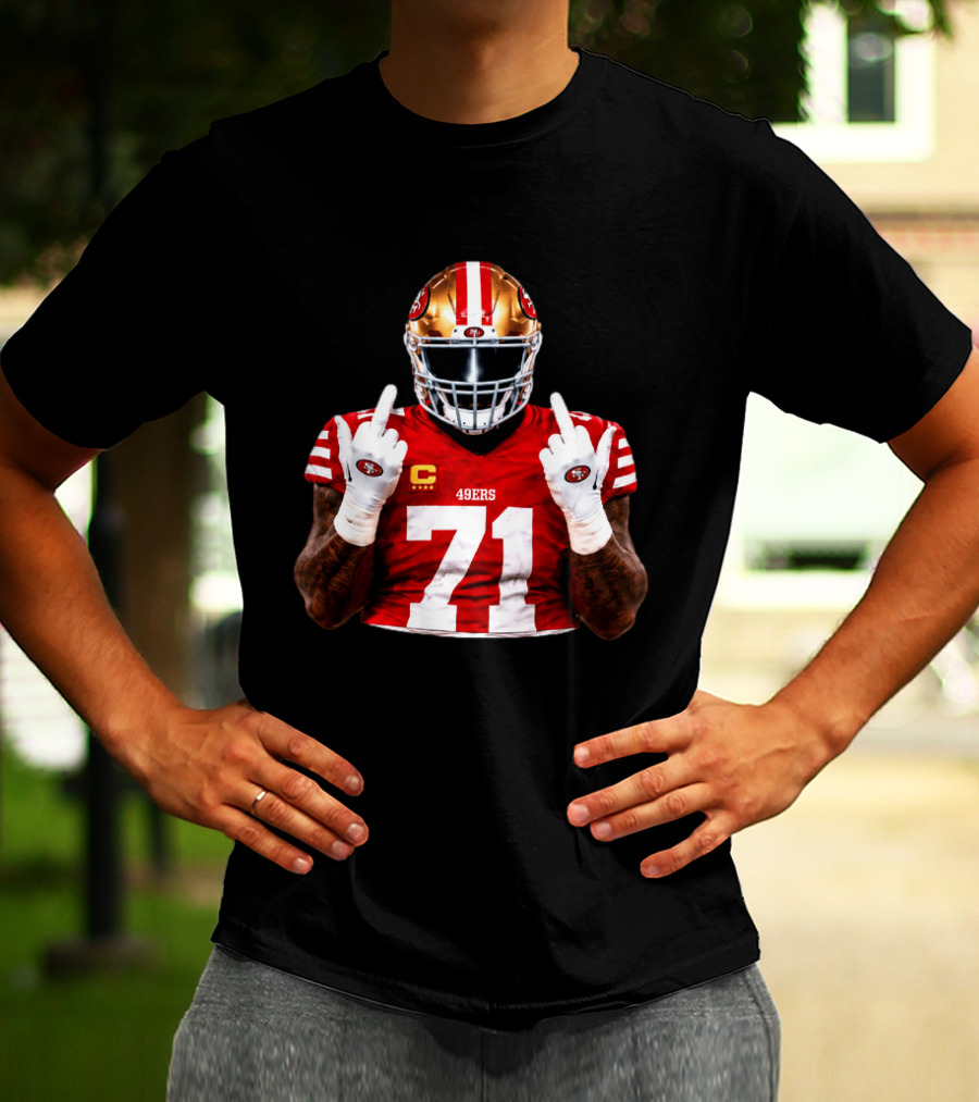 Trent Williams San Francisco 49ers 71 Middle Finger Gesture NFL T-Shirt