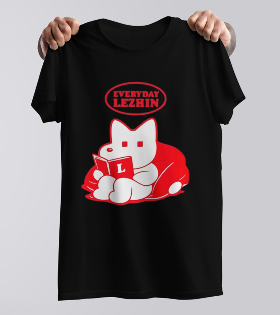 Everyday Lezhin Reading Webtoon Relaxing Cartoon Character With Book T-Shirt