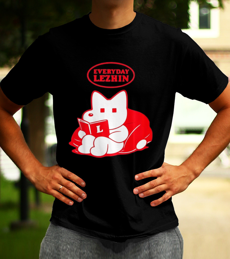 Everyday Lezhin Reading Webtoon Relaxing Cartoon Character With Book T-Shirt