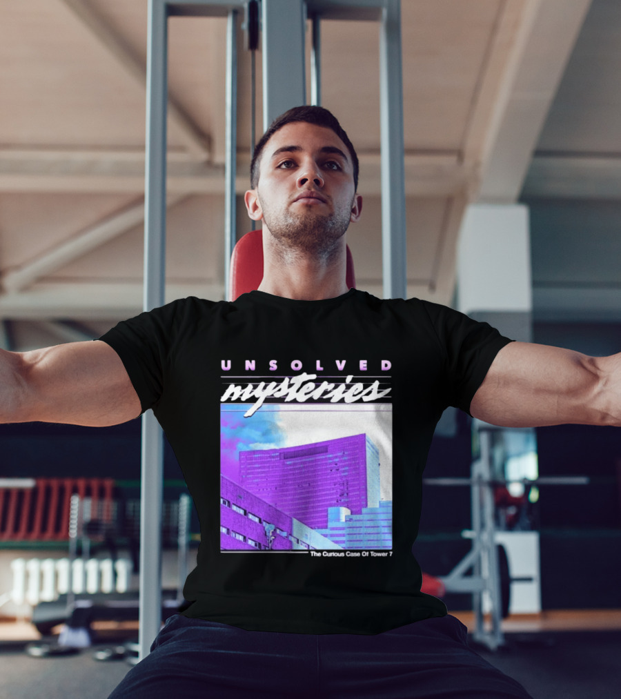 Unsolved Mysteries The Curious Case Of Tower 7 Retro Building T-Shirt