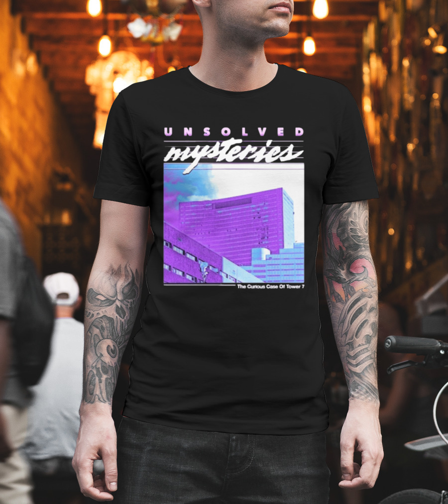 Unsolved Mysteries The Curious Case Of Tower 7 Retro Building T-Shirt