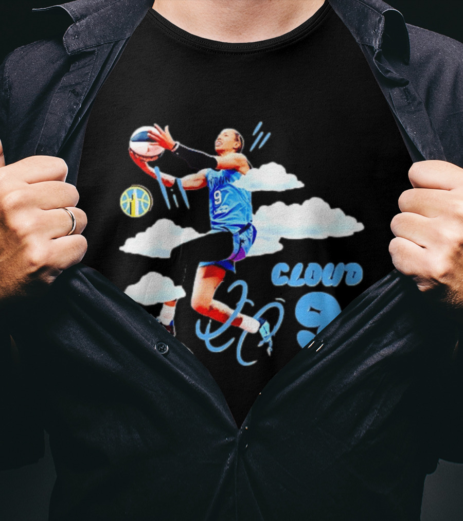 Natasha Cloud 9 Chicago Sky WNBA Basketball T-Shirt